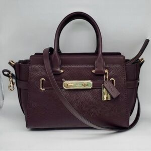 Coach swagger 27 satchel Oxblood 87295